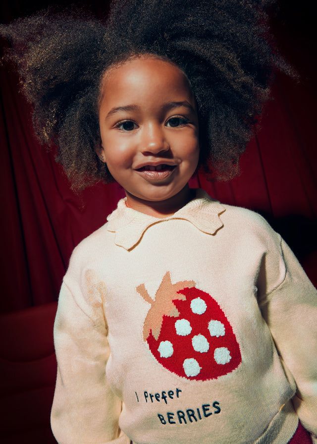 Completo con gonna viscosa bambina Mayoral Fragola rosso e panna Mayoral 2 Anni 92cm