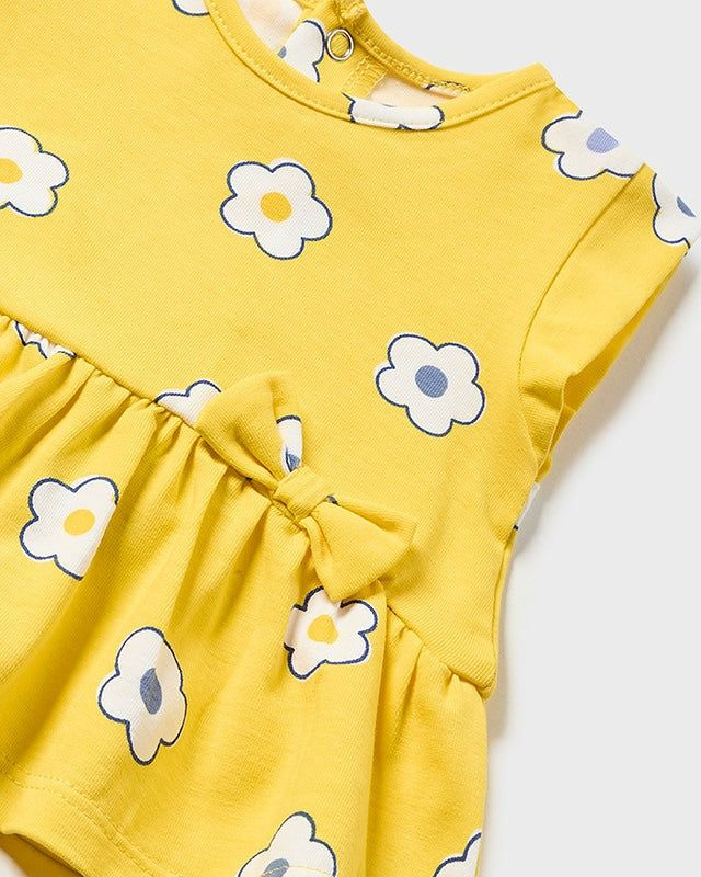 Completo estivo neonata Mayoral Newborn Fiori giallo Mayoral 0-1 Mesi 55cm