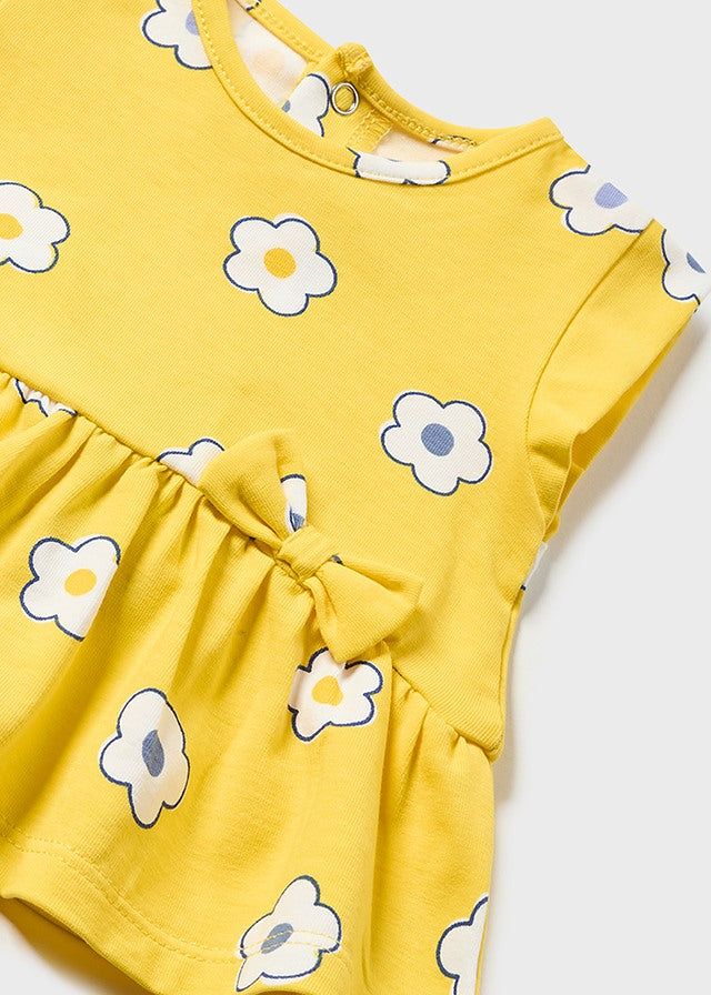 Completo estivo neonata Mayoral Newborn Fiori giallo Mayoral 0-1 Mesi 55cm