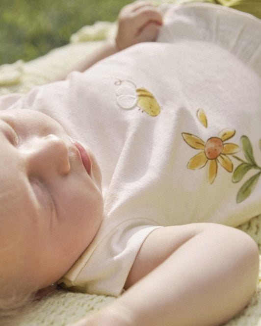 Completo estivo neonata Mayoral Newborn oliva Ape Mayoral Bianco