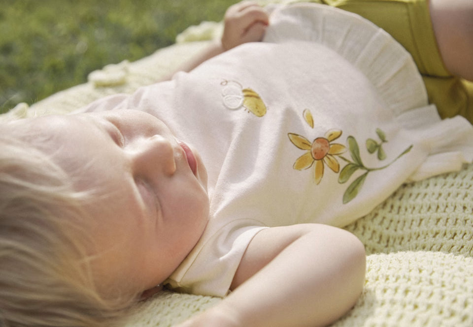 Completo estivo neonata Mayoral Newborn oliva Ape Mayoral Bianco