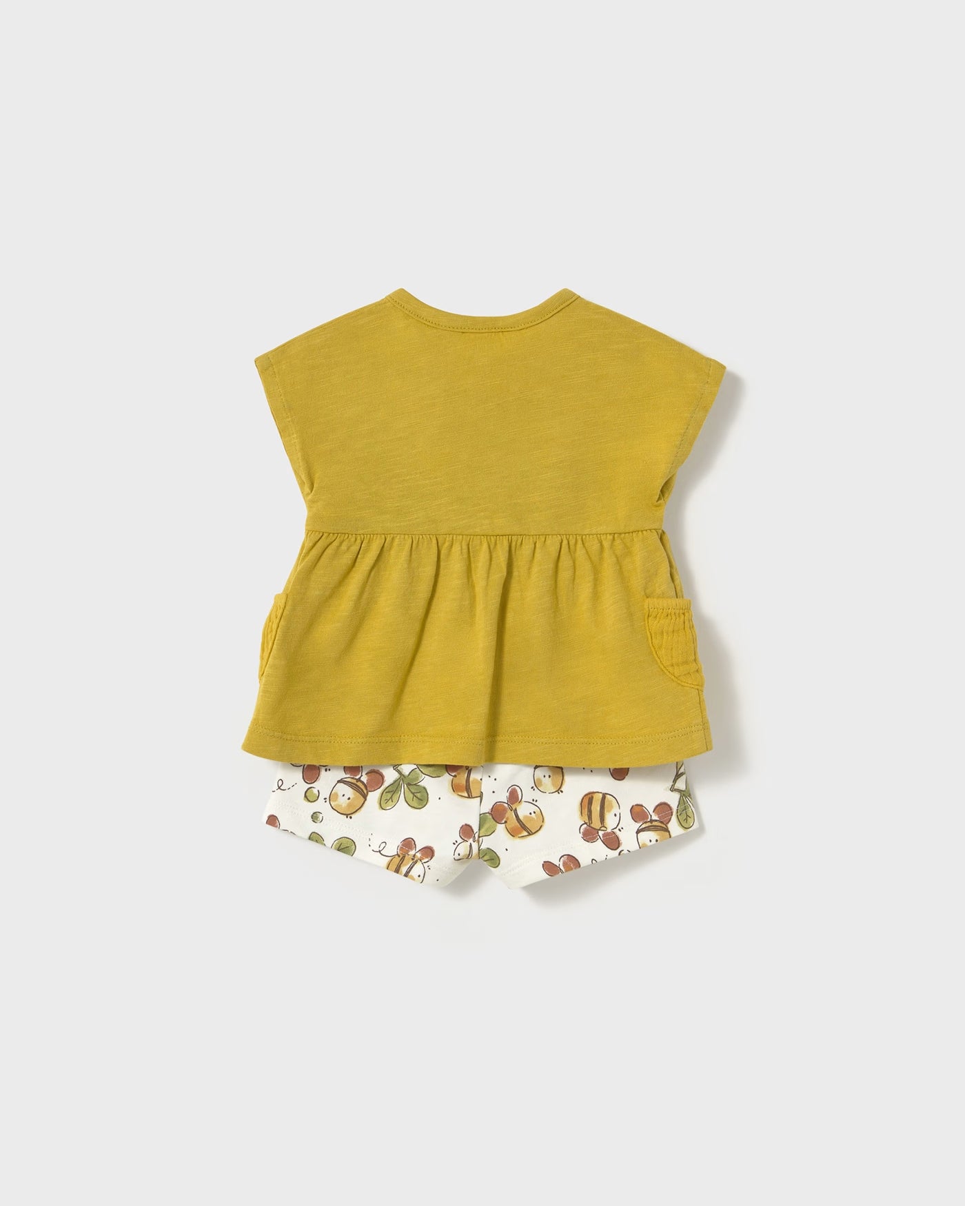 Completo estivo neonata Mayoral Newborn oliva Ape Mayoral Bianco