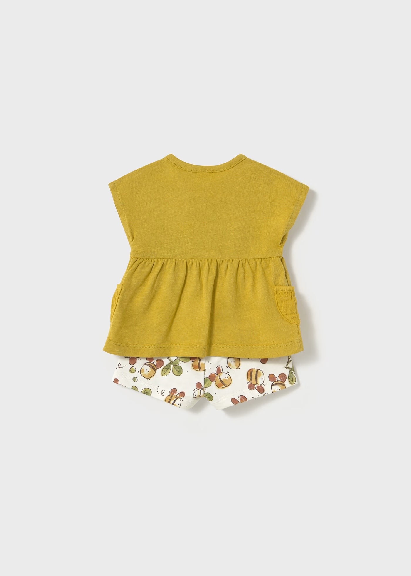 Completo estivo neonata Mayoral Newborn oliva Ape Mayoral Bianco