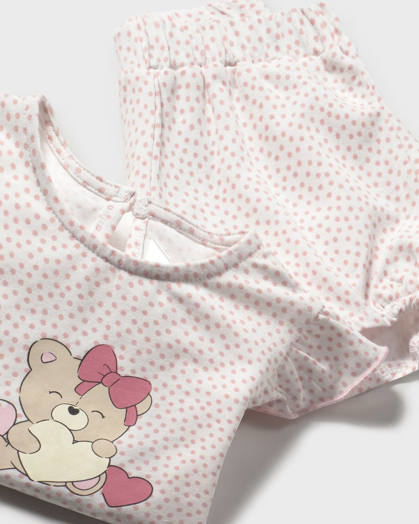 Completo estivo neonata Mayoral Newborn Orsetti rosa Mayoral Rosa