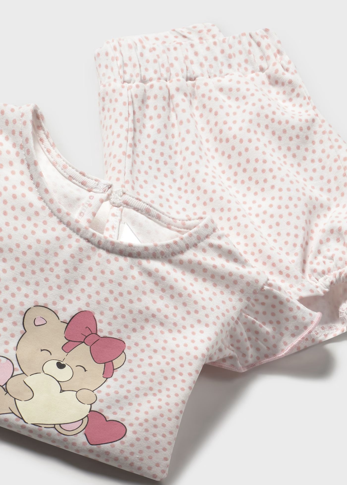 Completo estivo neonata Mayoral Newborn Orsetti rosa Mayoral Rosa