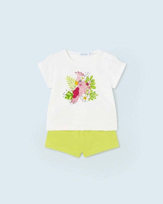 Completo estivo neonata Mayoral Pappagallo rosa verde lime Mayoral 6 Mesi 68cm