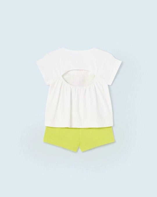 Completo estivo neonata Mayoral Pappagallo rosa verde lime Mayoral 6 Mesi 68cm