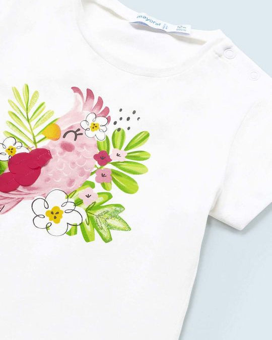 Completo estivo neonata Mayoral Pappagallo rosa verde lime Mayoral 6 Mesi 68cm