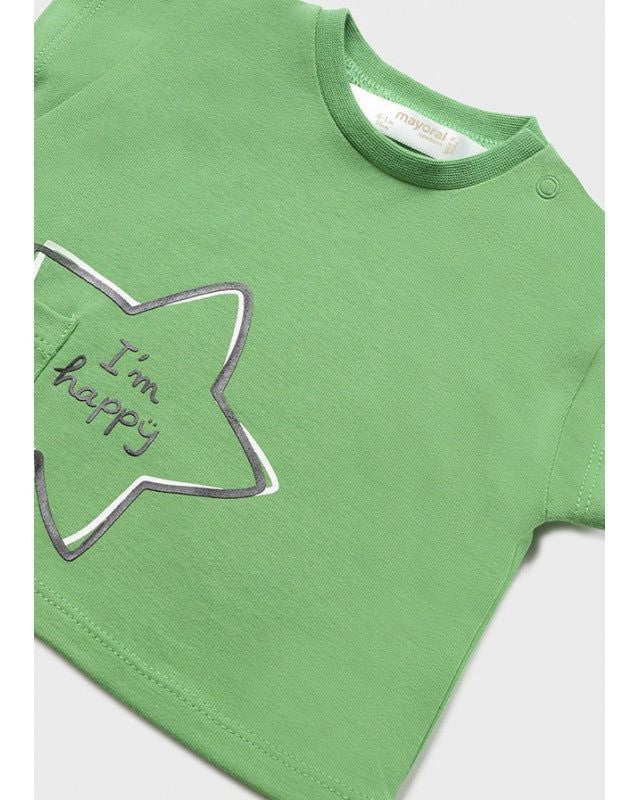 Completo estivo neonato Mayoral Newborn Stella a quadri verde o bianco Mayoral 0-1 Mesi 55cm