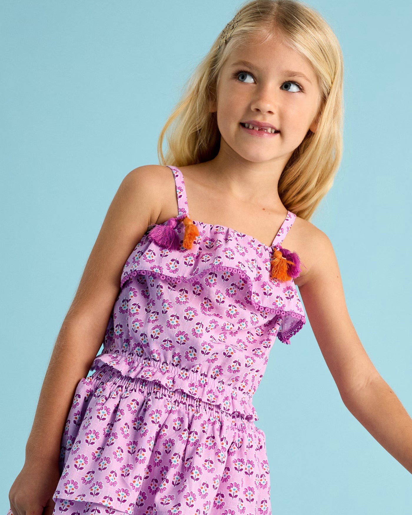 Completo gonna e top bambina Mayoral orchidea fantasia floreale Mayoral Orchidea