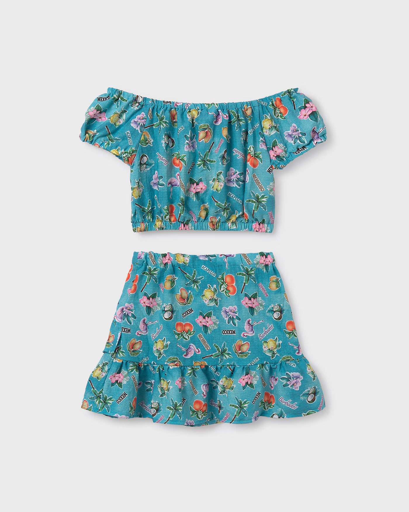 Completo gonna e top ragazza Mayoral turchese holiday Mayoral Turchese