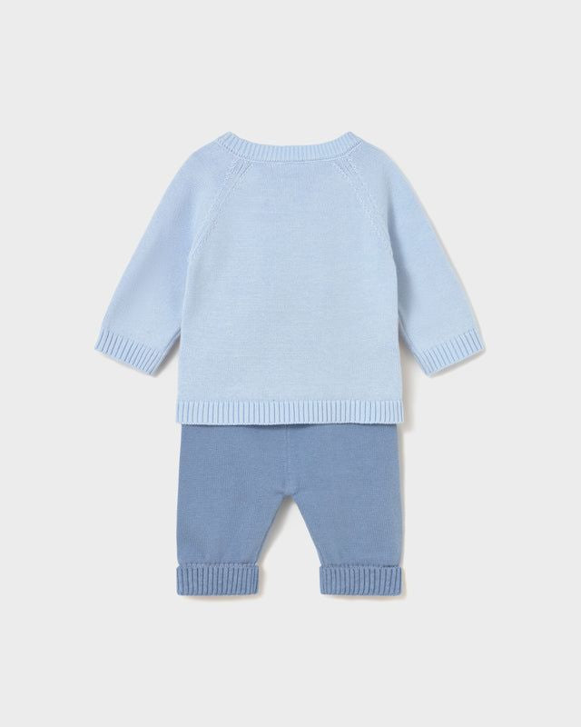 Completo in filo di caldo cotone neonato Mayoral Newborn coniglio azzurro-beige Mayoral 0-1 Mesi 55cm