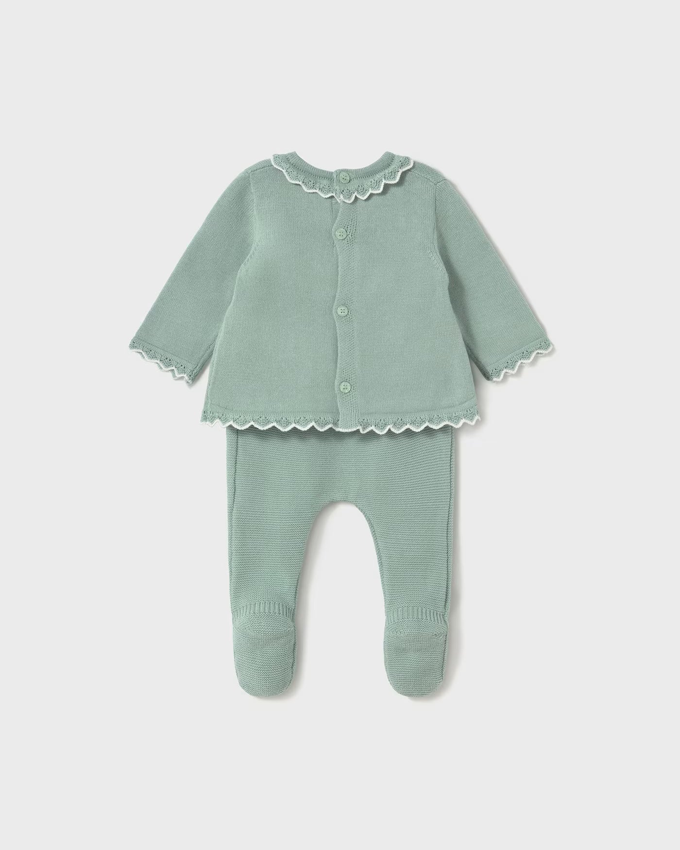 Completo in filo di cotone neonata Mayoral Newborn verde menta Mayoral 0-1 Mesi 55cm