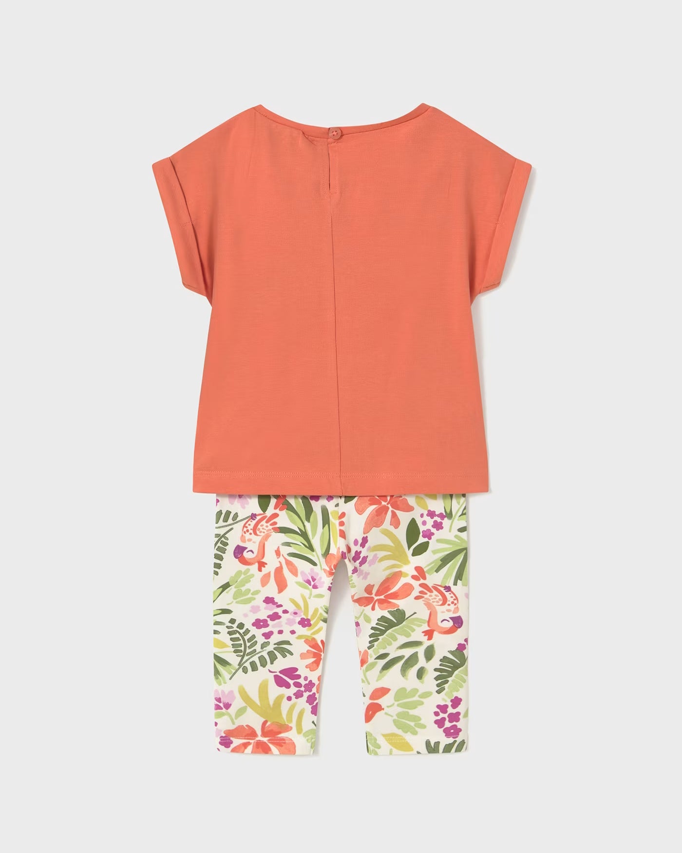 Completo leggings stampato e maglietta neonata Mayoral arancione carota Mayoral Arancione