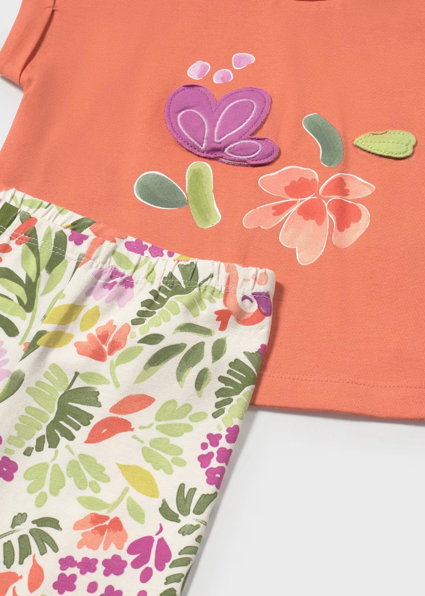 Completo leggings stampato e maglietta neonata Mayoral arancione carota Mayoral Arancione