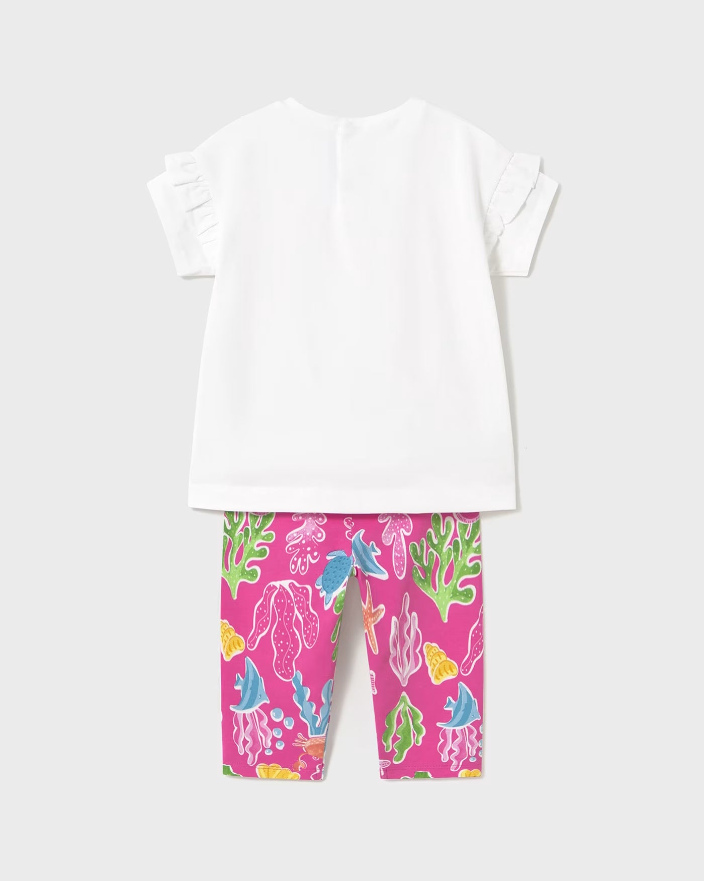 Completo leggings stampato e maglietta neonata Mayoral fucsia marino Mayoral Fucsia