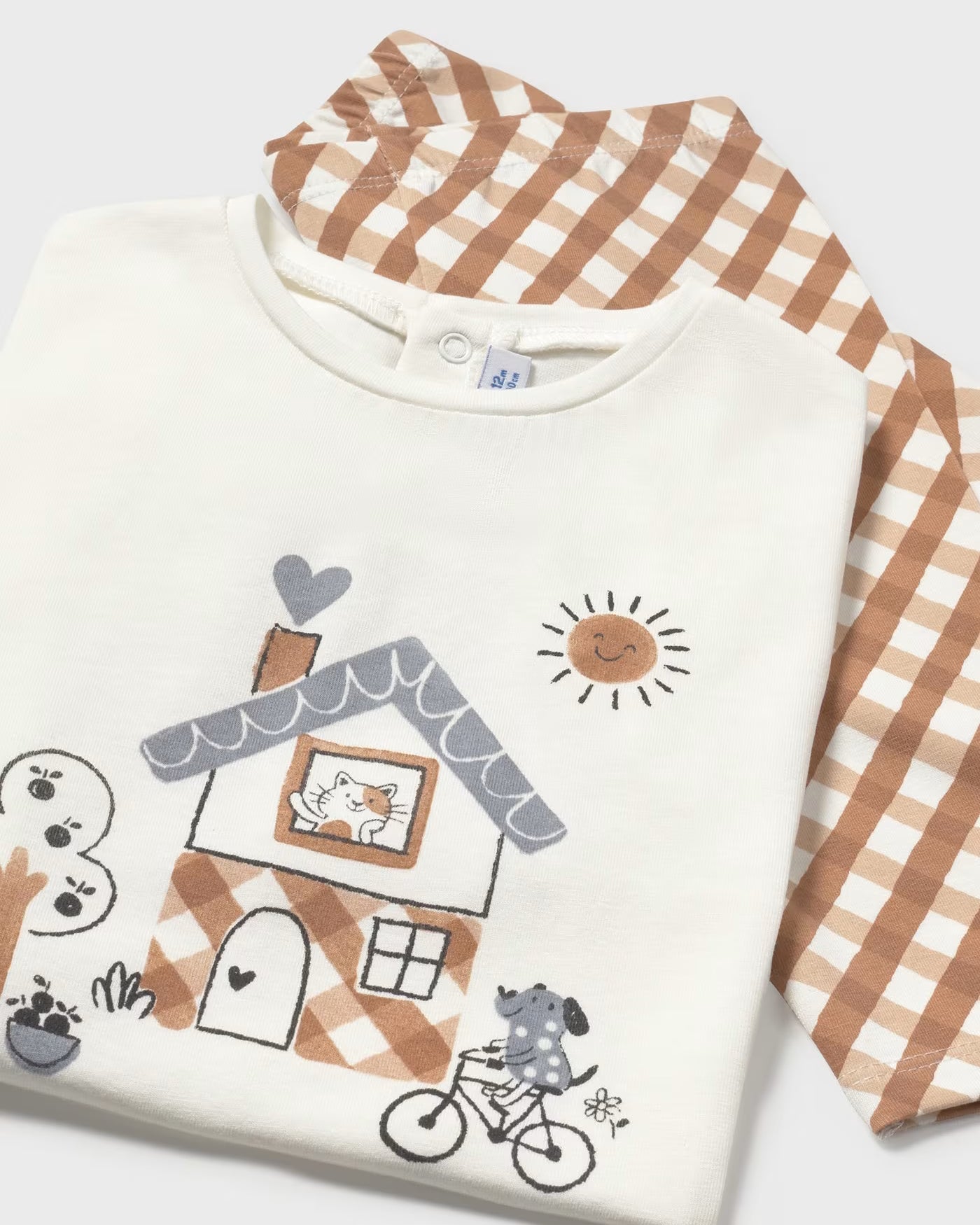 Completo leggings stampato e t-shirt neonata Mayoral caramello Mayoral Caramello