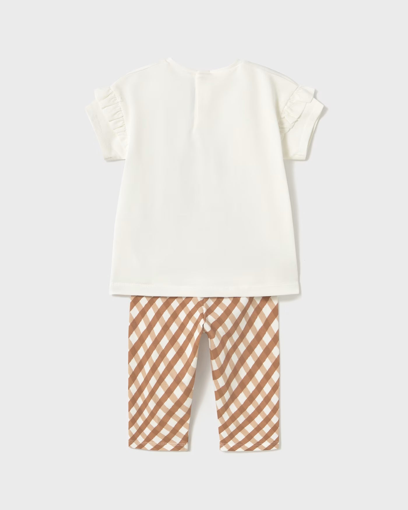 Completo leggings stampato e t-shirt neonata Mayoral caramello Mayoral Caramello
