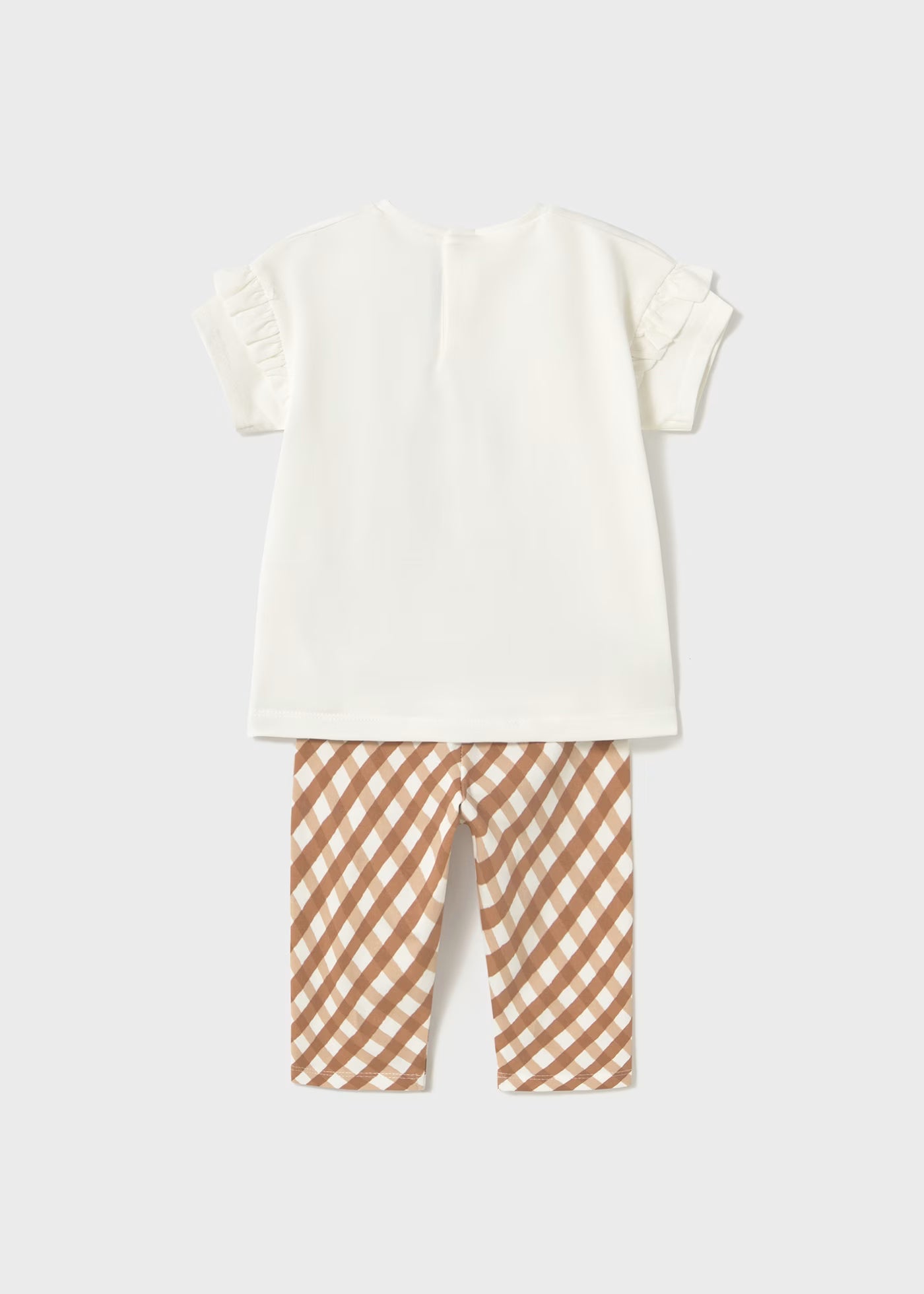 Completo leggings stampato e t-shirt neonata Mayoral caramello Mayoral Caramello