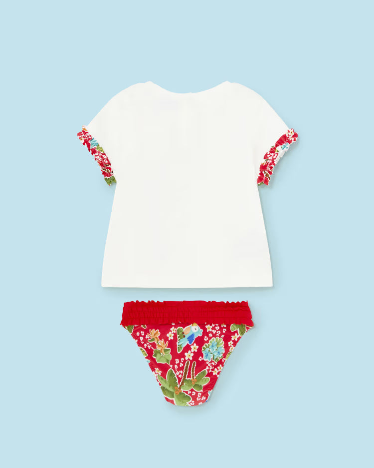 Completo mare 2 pezzi neonata Mayoral granatina Mayoral Granatina