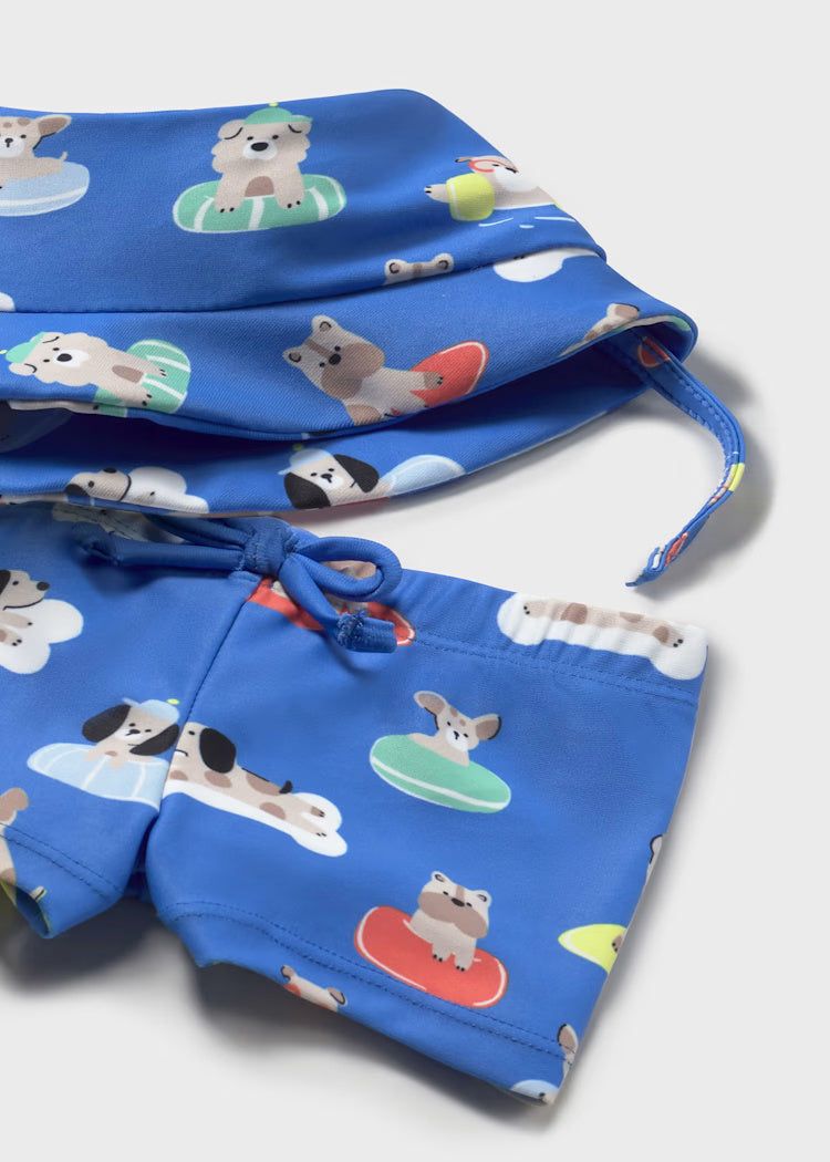 Completo mare protezione UPF 40 neonato Mayoral Newborn Cani blu Mayoral Blu