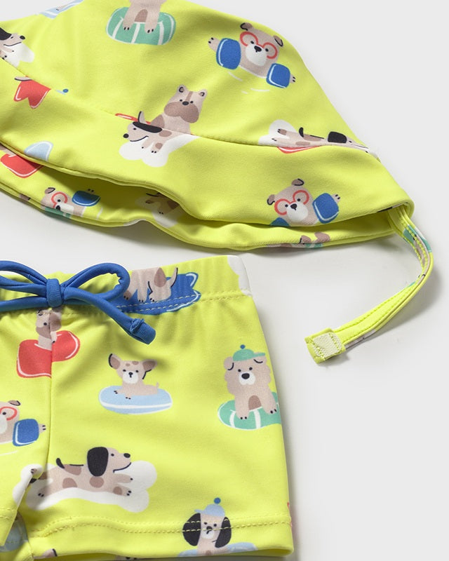 Completo mare protezione UPF 40 neonato Mayoral Newborn Cani Mayoral Giallo