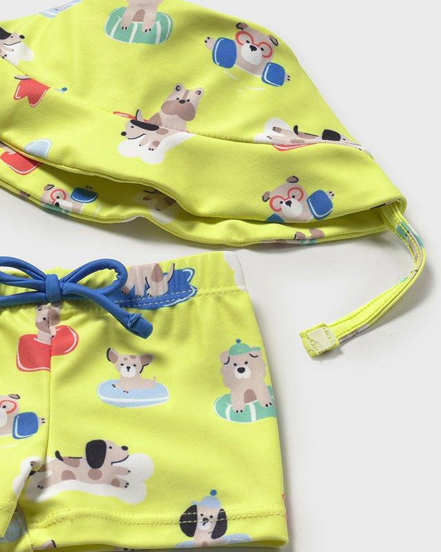 Completo mare protezione UPF 40 neonato Mayoral Newborn Cani Mayoral Giallo
