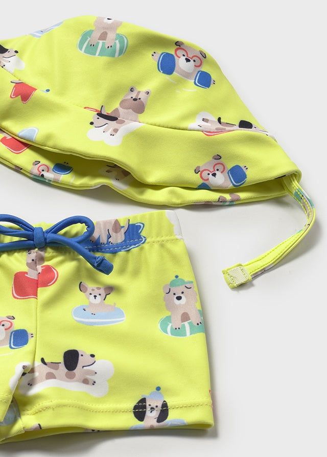 Completo mare protezione UPF 40 neonato Mayoral Newborn Cani Mayoral Giallo