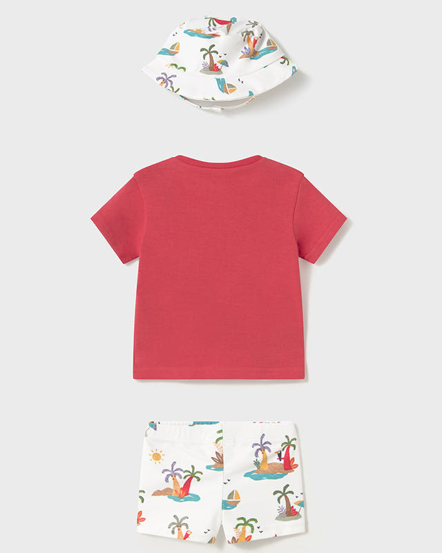 Completo mare protezioneUPF 40 neonato Mayoral Newborn pappagalli Mayoral Rosso