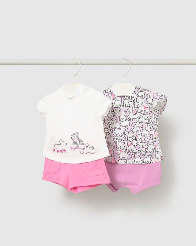 Completo neonata Mayoral con fantasia cani Lilla Mayoral 0-1 Mesi 55cm