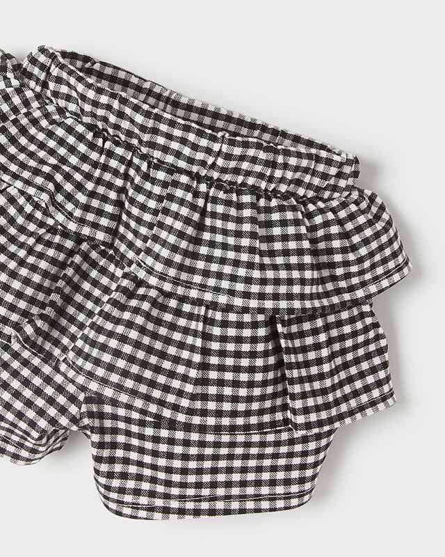 Completo neonata Mayoral quadri bianco e nero - ErreGiModaBimbo