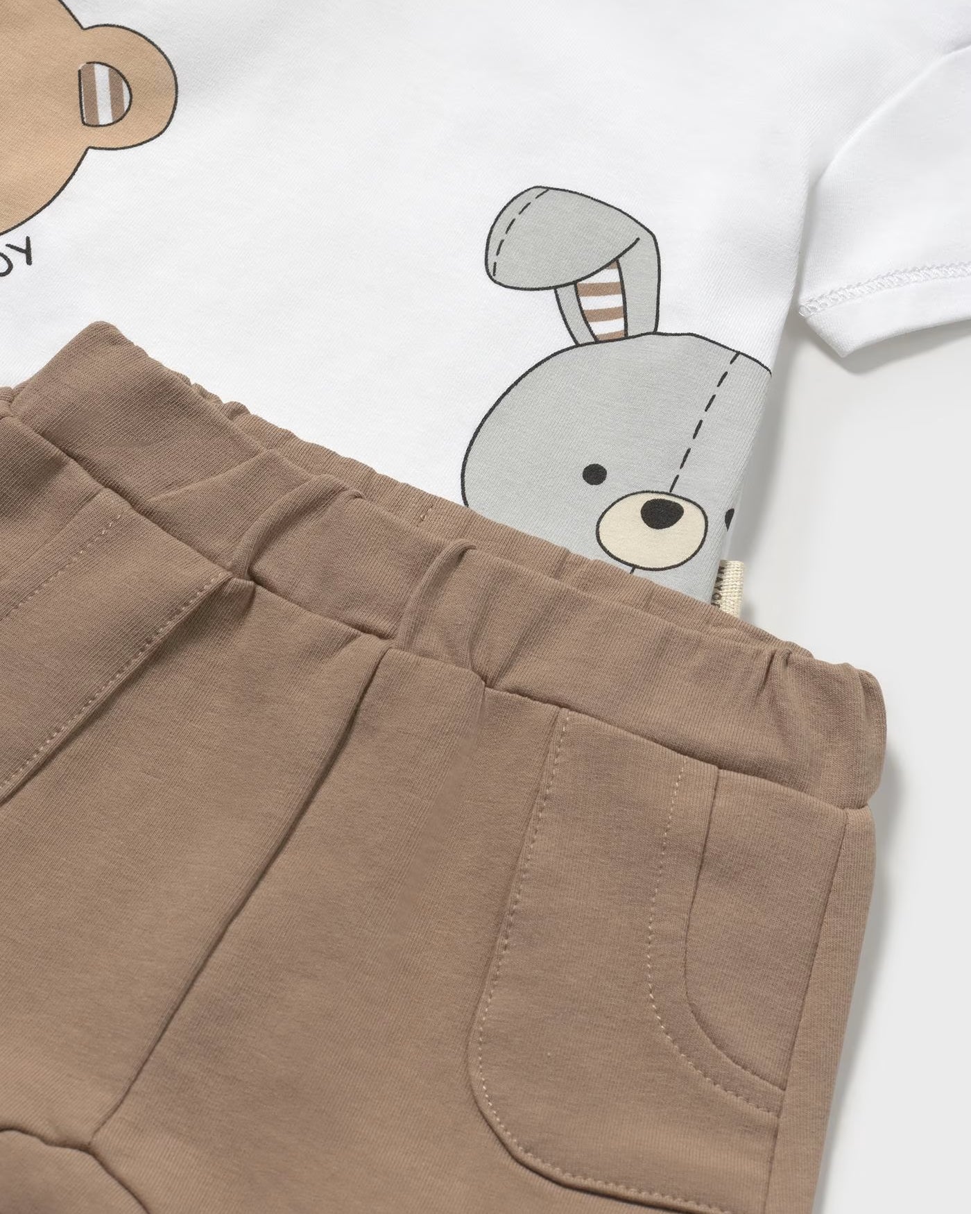 Completo neonati Mayoral Newborn orsetto teddy bianco e marrone Mayoral Marrone