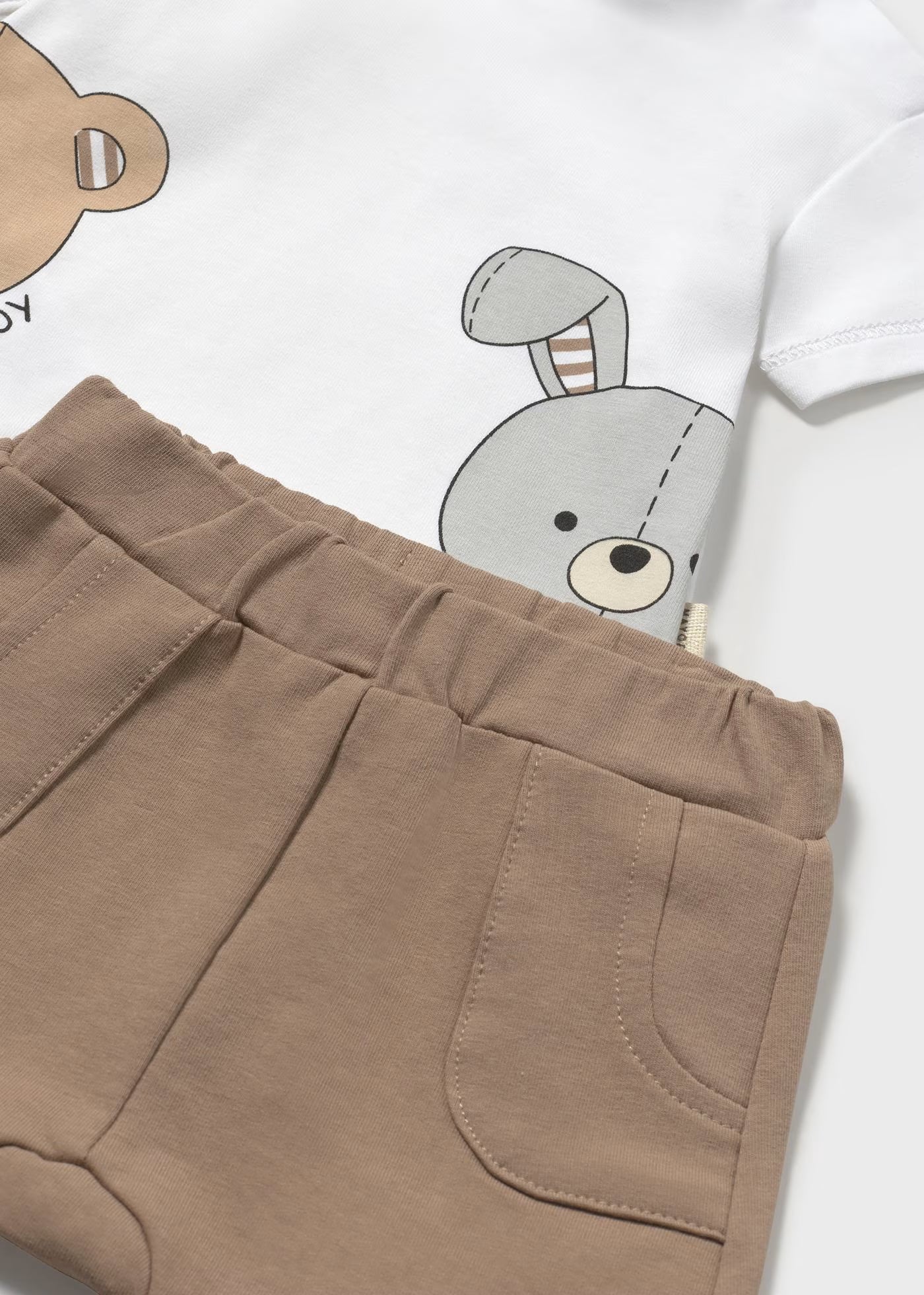 Completo neonati Mayoral Newborn orsetto teddy bianco e marrone Mayoral Marrone