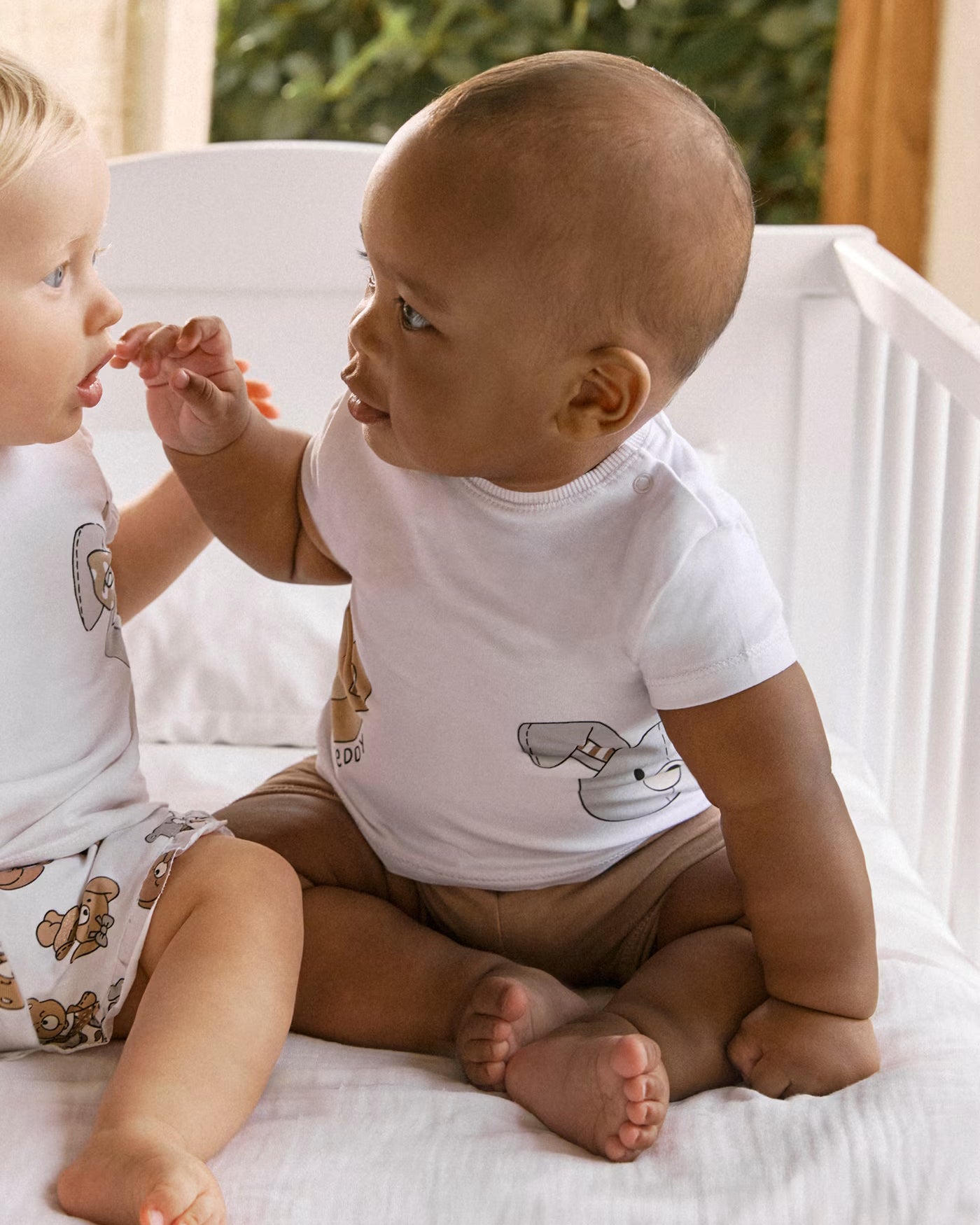 Completo neonati Mayoral Newborn orsetto teddy bianco e marrone Mayoral Marrone