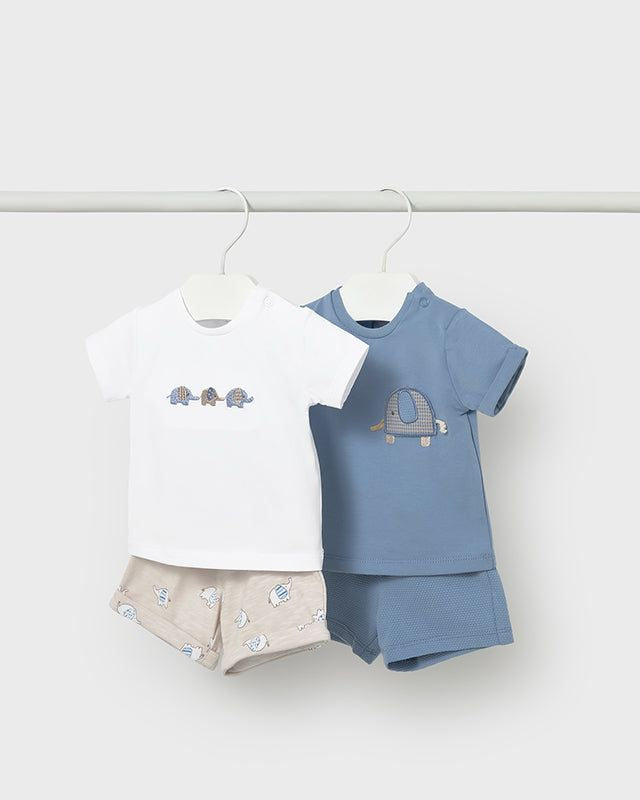 Completo neonato Mayoral Newborn elefante bianco e beige o carta da zucchero Mayoral 0-1 Mesi 55cm