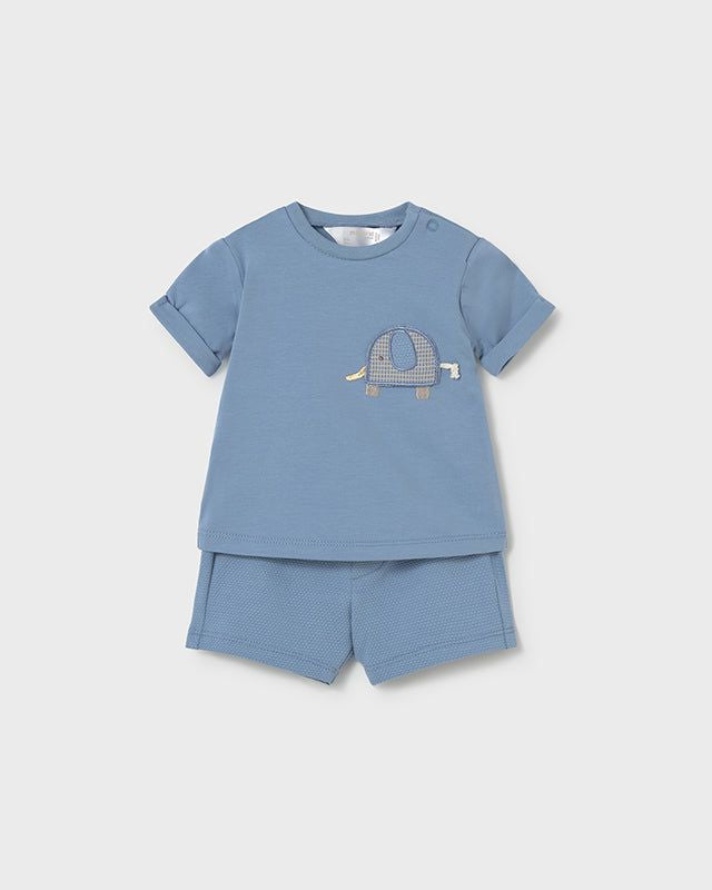 Completo neonato Mayoral Newborn elefante bianco e beige o carta da zucchero Mayoral 0-1 Mesi 55cm