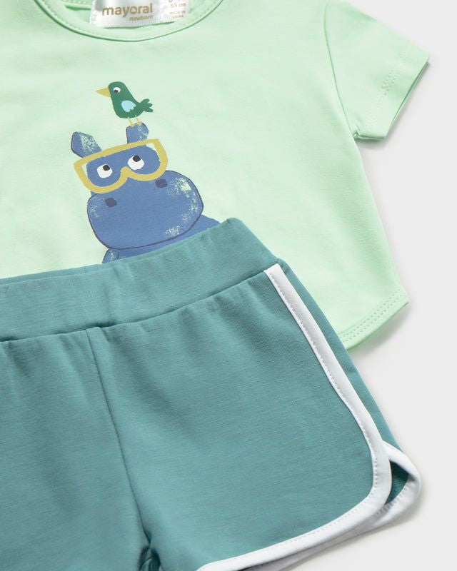 Completo neonato Mayoral Newborn ippopotamo verde Mayoral 0-1 Mesi 55cm