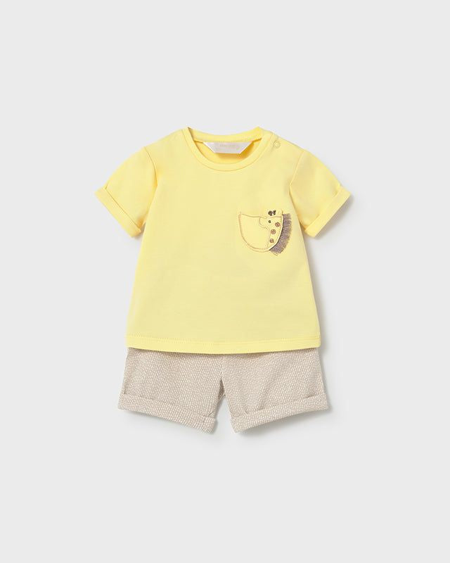 Completo neonato Mayoral Newborn safari giallo bianco o giallo e beige Mayoral 0-1 Mesi 55cm