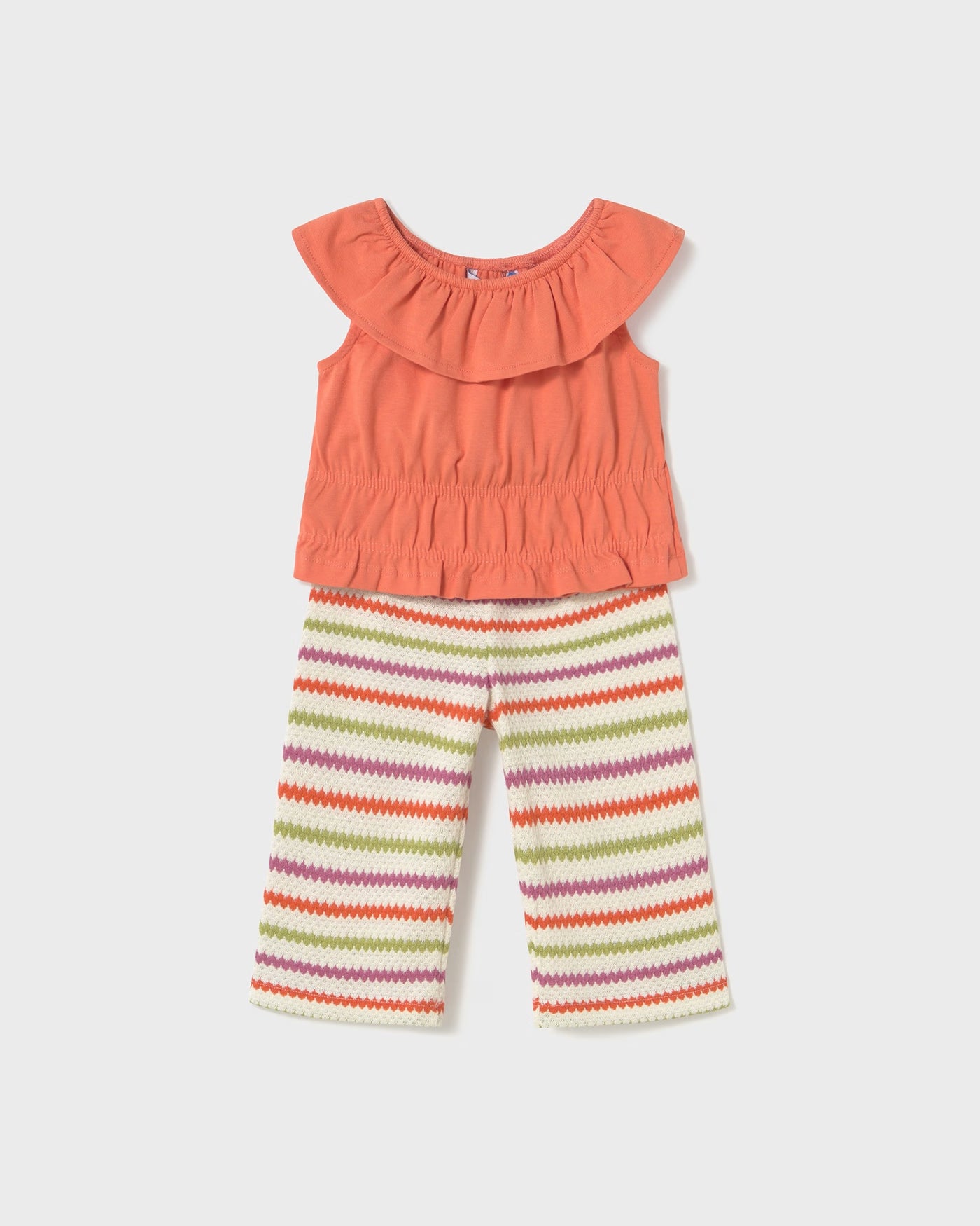 Completo pantalone e top neonata Mayoral arancio carota Mayoral Arancione
