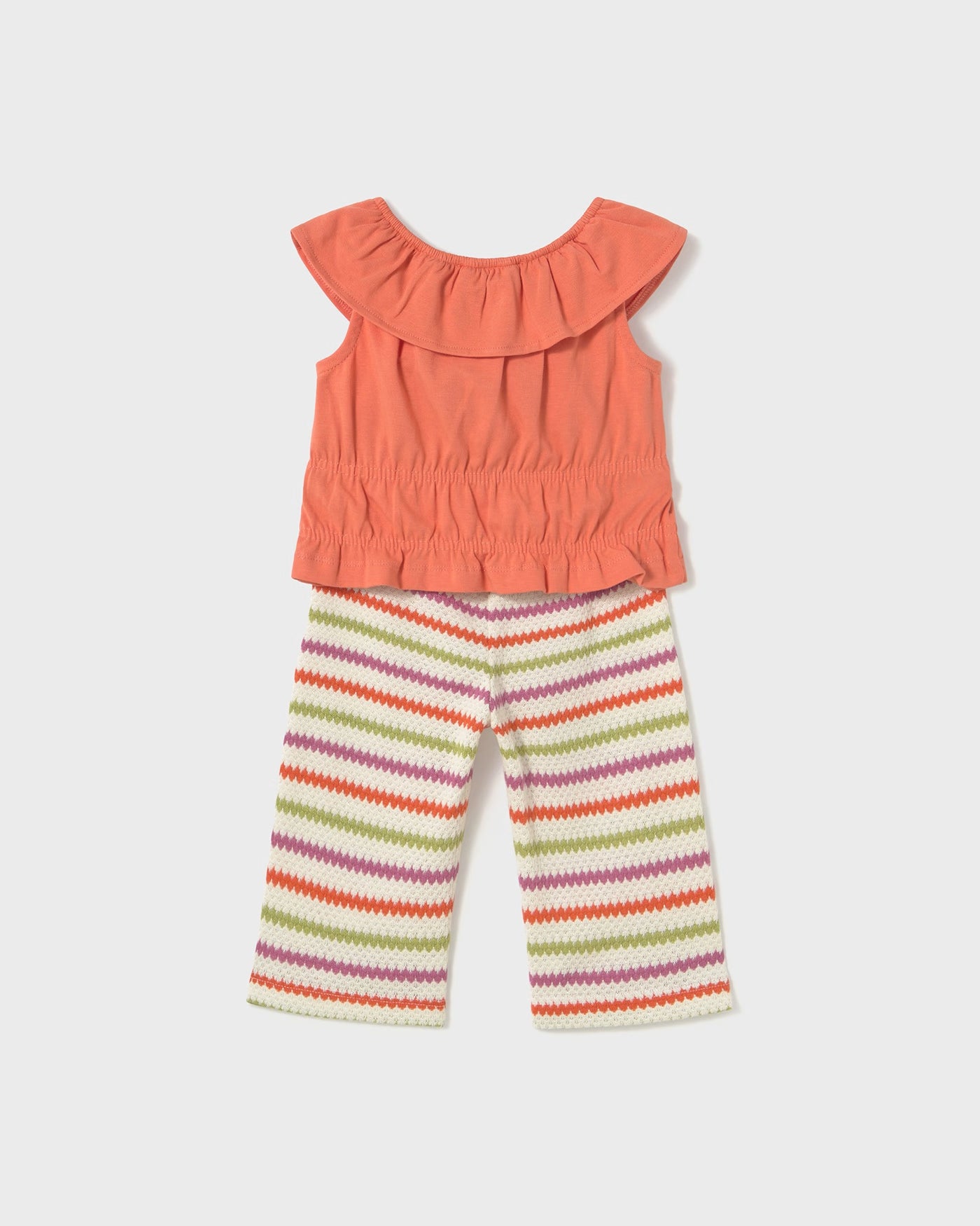 Completo pantalone e top neonata Mayoral arancio carota Mayoral Arancione