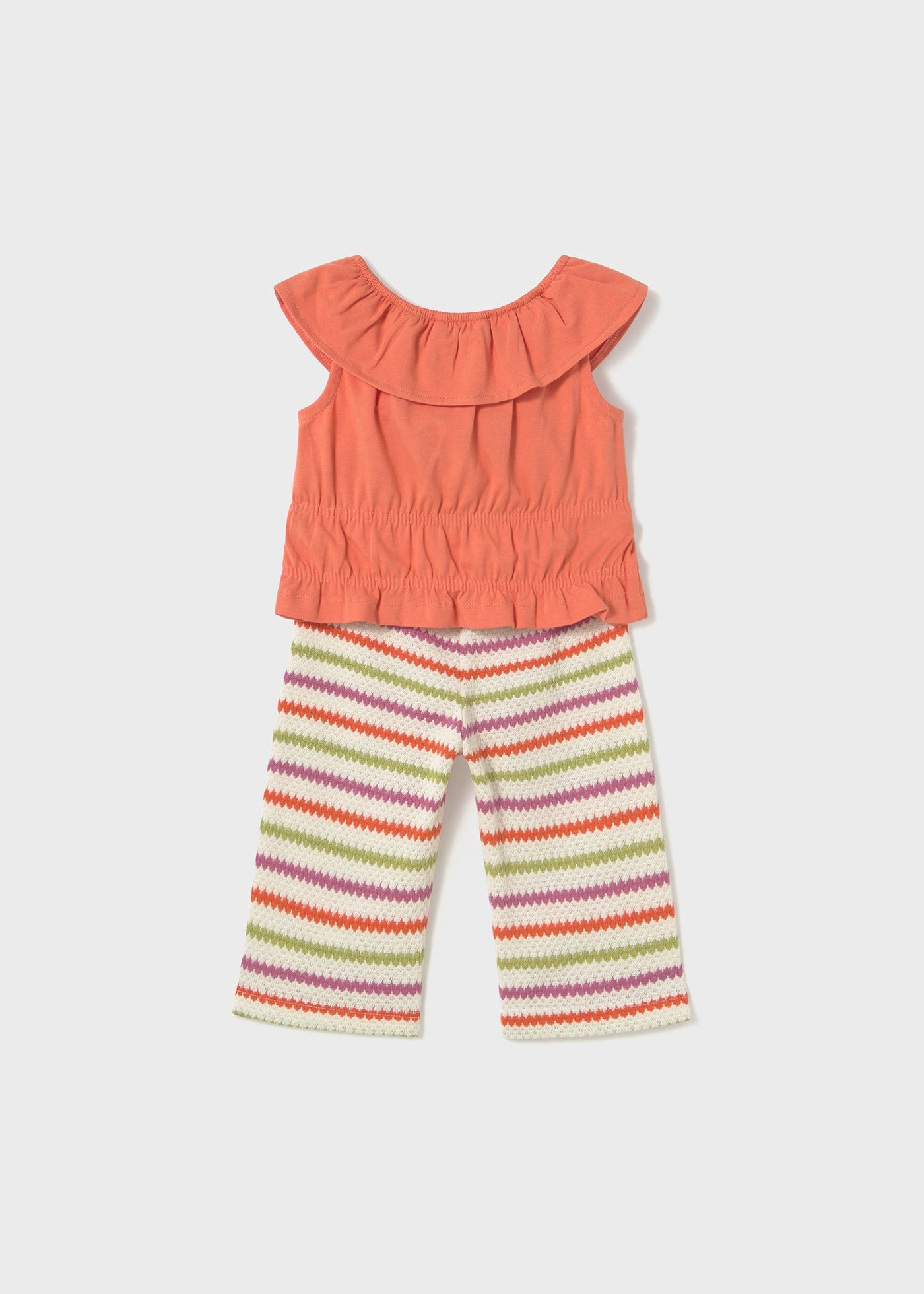 Completo pantalone e top neonata Mayoral arancio carota Mayoral Arancione