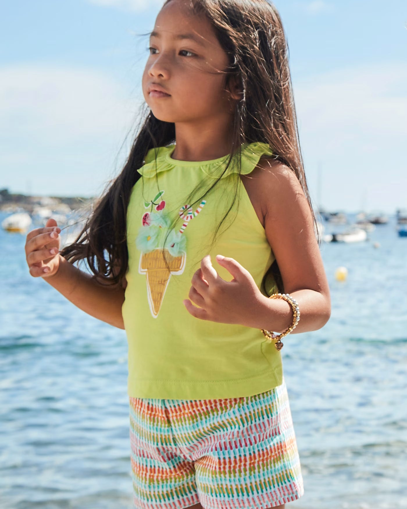 Completo shorts e maglietta gelato bambina Mayoral cefro multicolor Mayoral Citronella