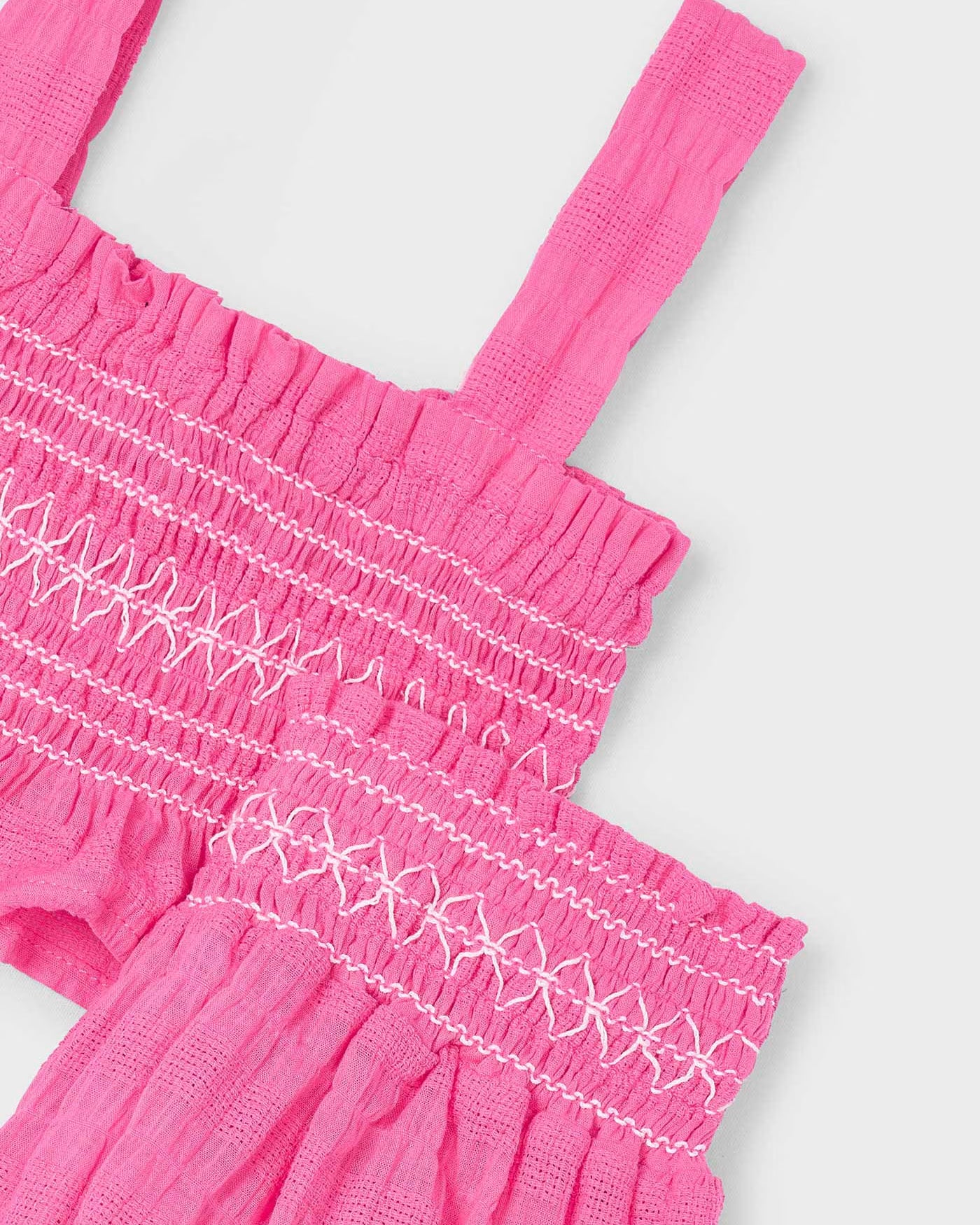 Completo shorts e top nido d'ape bambina Mayoral rosa camelia Mayoral 2 Anni 92cm