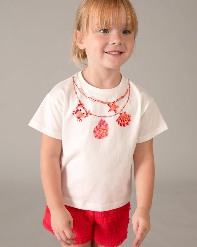 Completo shorts t-shirt bambina con volant Mayoral 2 Anni 92cm