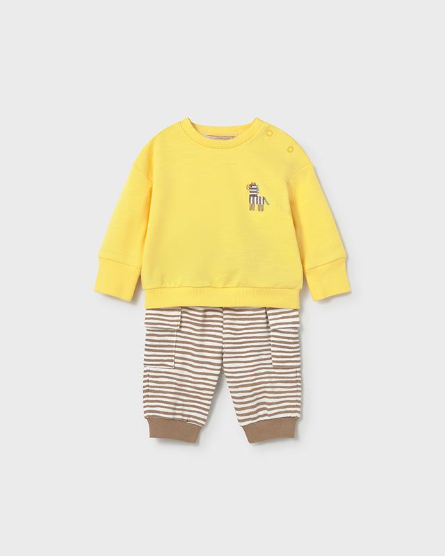 Completo tuta manica lunga neonato Mayoral Newborn Safari beige o giallo Mayoral 0-1 Mesi 55cm