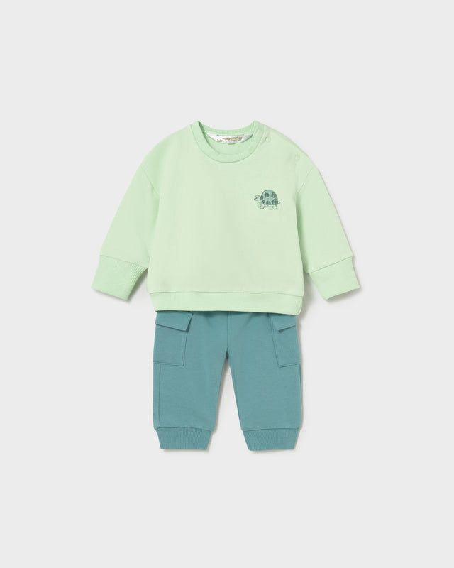 Completo tuta manica lunga neonato Mayoral Newborn verde o bianco Mayoral 0-1 Mesi 55cm