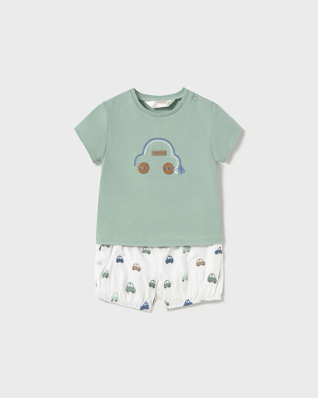 Completoneonato Mayoral Newborn Macchinine verde Mayoral Verde