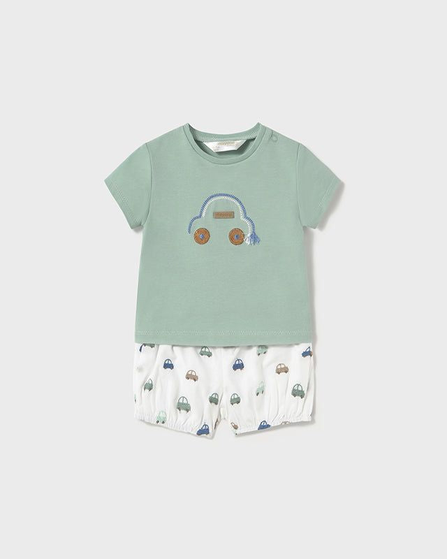 Completoneonato Mayoral Newborn Macchinine verde Mayoral Verde