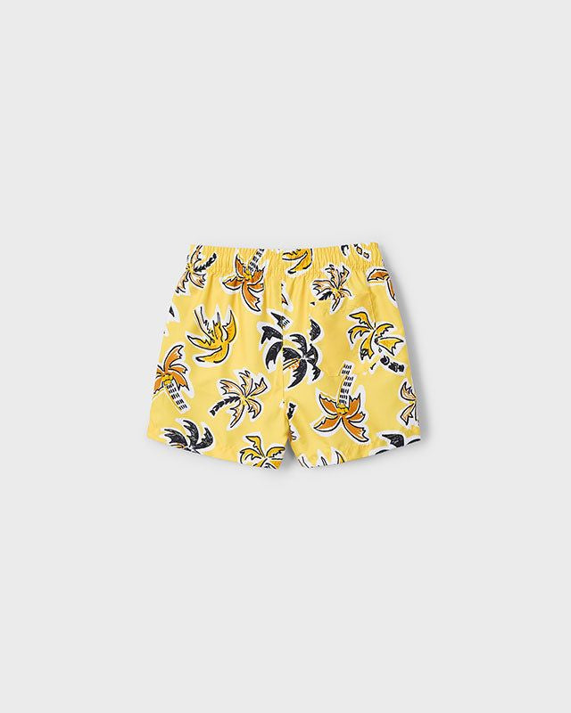 Costume bermuda bambino Mayoral giallo grafica Palme Mayoral Giallo