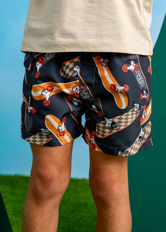 Costume bermuda bambino Mayoral liquirizia grafica Skate Mayoral Liquirizia